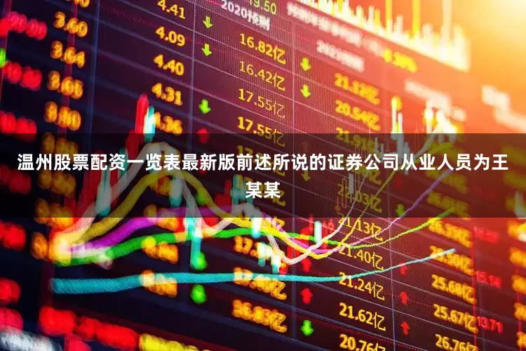 温州股票配资一览表最新版前述所说的证券公司从业人员为王某某