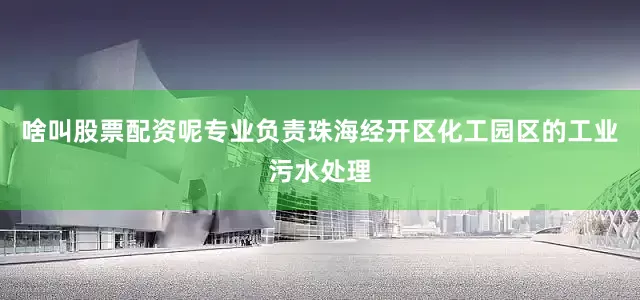 啥叫股票配资呢专业负责珠海经开区化工园区的工业污水处理